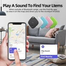 1pc Global GPS Tracker & Bluetooth Locator, Key Finder, Bag, Pet, Backpack, Tablet, Laptop, Item Finder, Smart Tracking Device, Compatible With Apple Find My App