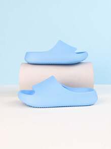 Sandalias de interior/exterior con cierre deslizante para niños y niñas, pantuflas de playa de verano - Azul - Ver 4