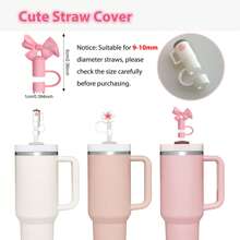 Peony Rose Quartz Chili Cup 6pcs Accessories Set, Including 3 Pcs Silicone Spill Proof Stopper, 2 Pcs Straw Cover Cap For 9-10 Mm Straws, 1 Pc Silicone Boot For Cup For 40oz & 30oz & 20oz Tumbler,Compatible With Tumblers Ice Cup, Models With Iceflow Flip Base - Protective Cover For Sports & Outdoor Activities - Multicolor - View 9