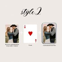 Custom Deck Of Cards, Personalized Photo Playing Cards With Box, Unique Valentine's Day Gift Photo Gifts, Family Party Favors,Anniversary Gift, Gift For Anniversaries, For Valentine's Day, For Mother's Day, For Birthdays, For Father's Day, For Graduation, For Weddings, For Housewarming Living Room, Office, Tea Room, Home - Multicolor - View 9