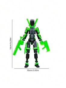 1 件铰接式幸运木偶，3D 打印可移动娃娃，DIY 第三代人体模型娃娃组装 - 彩色 - 查看 2