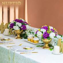 2szt. metalowe wazony, 5,25 cala (13,3 cm) wysokości, odpowiednie do dekoracji centralnych wesel, restauracji, małych doniczek, doniczek zewnętrznych, centralnych elementów stołu w pomieszczeniach, rocznic i urodzin