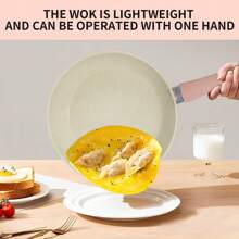 5.5 英寸迷你不粘煎锅 - 粉色和蓝色，耐热硅胶手柄，易于清洁，适合烹饪，兼容燃气灶 - 必备厨房用具 - 彩色 - 查看 5