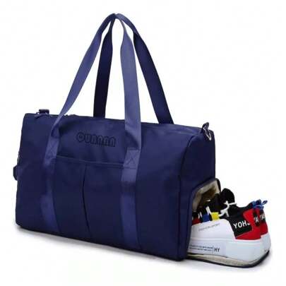 Bolsas Deportiva Gym Quanna Rosa Multifuncional Mochila De Yoga Gimnasio Amplia Multi-bolsillo Maleta De Viaje Portátil Fitness Bag Correa Ajustable Durable Con Bolsillo Impermeable Para Toalla Húmeda