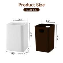 1pc Household Bathroom Wastebasket With Lid, Nordic Style Sorting Trash Bin For Office, Bedroom, Kitchen, Bathroom And Living Room Large,Kitchen,Bathroom,Multi-Colored Trash Can,