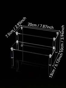 1 个透明多功能展示架，采用亚克力材质，防水坚固。它整齐地整理香水、口红等，层次清晰。适合重复使用。 - 無色 - 查看 9