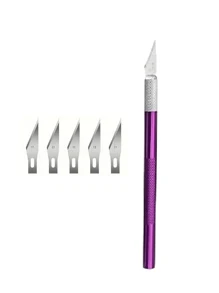 6/12件套精密工艺刀具套装 - 高精度实用艺术刀具套装，配备极其锋利的刀片，适用于雕刻、建筑模型制作、剪贴簿制作、DIY艺术切割等。 - 适合业余爱好者和专业人士的综合工具，返校必备，学习用品。