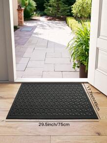 DAJIANG 1 Stück - Schwarzer gestreifter rechteckiger geometrischer Vintage Türvorleger, moderner Stil Ganzjahres-Eingangsmatte aus Polyester, ausbleichfest, flach, rutschfest, leicht zu reinigen, geeignet für Terrasse, Innen-, Außenbereich, Garten, Flur Heimdekoration, Frauen Valentinstag Geschenk Geburtstag Freund Freundin Badezimmer Deko Badematte Bodenbelag Outdoor Teppich Türmatte Herbstdekoration Badezimmer Accessoires Rückkehr zur Schule Eingangsbereich Dekoration