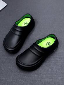 W 1 Pair Men's Waterproof, Anti-Slip, Oil-Resistant Chef/Kitchen Shoes, Suitable For Hotel, Food Factory Workers