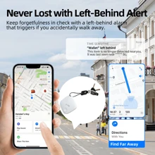 1pc Global GPS Tracker & Bluetooth Locator, Key Finder, Bag, Pet, Backpack, Tablet, Laptop, Item Finder, Smart Tracking Device, Compatible With Apple Find My App