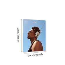 1pc Framed Canvas Poster, Jon Batiste's Stylish Portrait With Vintage Radio Headpiece Wall Art Canvas Paintings, Ideal Gift For Bedroom Living Room Corridor, Wall Art, Room Decoration - 彩色 - 查看 8