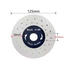 4.5/5-Inch 115/125mm Rhinestone Dry Cutting Disc Board Ceramic Tile Marble Thin Cutting Blade Disc For Marble Machine, Angle Grinder