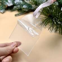 50 件 3.5 英寸 X 3 英寸透明亚克力婚礼装饰空白椭圆形亚克力工艺空白适用于手工制作 DIY 婚礼标志 - 透明 - 查看 6