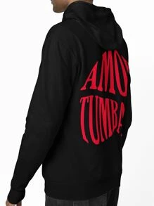 Black Sweatshirt Corridos Tumbados Printed On Front And Back CT Amor Tumbado