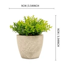 1pc Artificial Paper Pulp Potted Plant, Desk Decor With Eucalyptus And Wheat Grass Shrub, Home & Office Desktop Ornament, Friendship Gift, No Need For Power, Includes Container Gifts Birthday Graduation