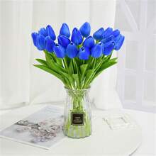 1/3/10/20 件优质人造花，真实触感郁金香花束，婚礼房间家居酒店派对活动情人节新年人造花