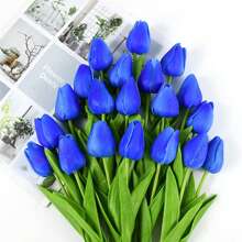 1/3/10/20 件优质人造花，真实触感郁金香花束，婚礼房间家居酒店派对活动情人节新年人造花