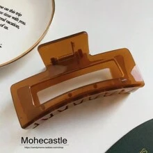 3pcs/1pc Extra Large Hair Claws Suitable For Thick Hair, Square Hair Clips For Women, Rectangular Non-Slip Clips,Hair Accessories,Claw Clips,Hair Jaw Clip,Hair Clutch