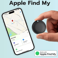 IOS System Bluetooth Smart Tracker, Apple MFI Certified Item Finder, Luggage Tracker, Item Locator, Smart Tracker Compatible With Apple Find My App (IOS Only, Not For Android), Suitable For Wallet, Luggage, Pets, Cars, Valuables, Important Persons Tracking