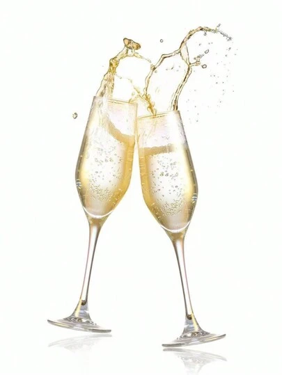 Champagne Glass, Classic Champagne Glass, Elegant Toasting Glass [Can Be Used Again And Again] Back To School