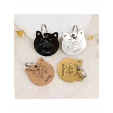 Etiquetas personalizadas para gatos, etiquetas de gato personalizadas, etiquetas de gato estilo bohemio, etiquetas de celebridad para gatos, etiquetas con forma de gato, etiquetas para gatos con chip, etiquetas con nombre de gato, etiquetas de collar para gato, etiquetas de gato únicas - Multicolor - Ver 2