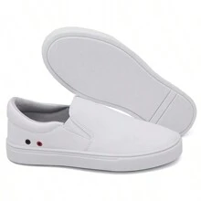Kit 2 Iate Slip On Easy Fit Original H. Shoes Sneakers With Eyelets - Unisex - 白色/黑色 - 查看 3