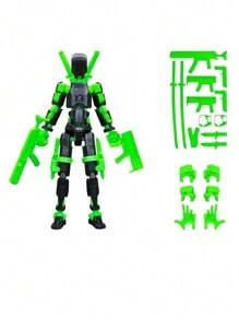 1 件铰接式幸运木偶，3D 打印可移动娃娃，DIY 第三代人体模型娃娃组装 - 彩色 - 查看 6