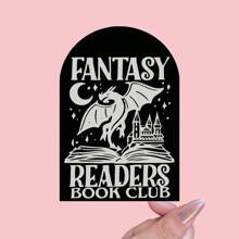 Fantasy Leser Aufkleber, Bücherwurm Aufkleber, Geschenk für Buchliebhaber, Bücher Merchandising, Kindle Aufkleber, Schmöker Leser, Leseliebhaber, E-Book Reader, Schulmaterial