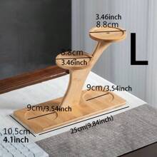 1 件多功能竹制植物架，适用于多肉植物和盆栽植物，非常适合家庭、办公室或阳台装饰，是送给花园爱好者的完美礼物，植物架户外装饰 - 卡其色 - 查看 10