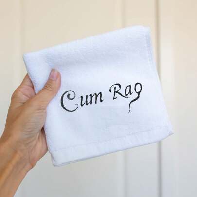 1 pieza Toalla bordada de 12 pulgadas con letra súper suave y cara divertida, regalo humorístico para adultos para novio, novia, esposo, esposa, adecuado para el Día de San Valentín, aniversario de bodas, intercambio de regalos, regalo de broma, fiesta de solteros, decoración de baño y actividades de verano