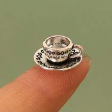 Mini Tea Cup Set Vintage Doll Room Teapot Small Tea Cup Small Doll Room Coffee Shop Kitchen Accessories Photography Props Christmas Decorations Home Christmas Gifts Christmas Decor