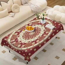 [Customized] 1pc Rectangular Tablecloth/Table Runner, Perfect For Picnics, Camping, Weddings, Parties, Restaurants And Buffets - Multicolor - View 4