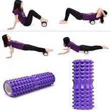 Rullo da yoga a forma di mezzaluna, colonna in schiuma adatta per sport, fitness e yoga entusiasti, ideale per uso domestico (33cm)