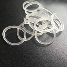 100/200/300 Stück hochelastische Silikonruberbänder, hitzebeständige transparente weiße Gummiringe, Industrieruberbänder, Durchmesser: 2cm Schulanfang