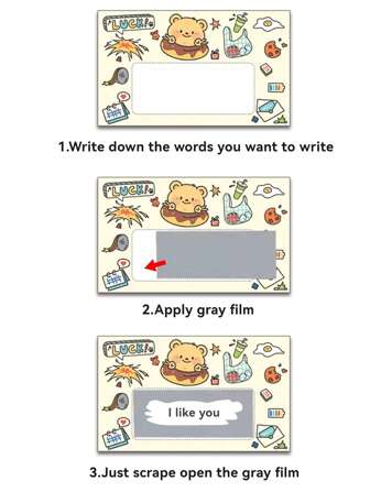 DIY 刮刮卡通卡、礼品标签、派对贴纸、抽奖券，休闲和派对活动的乐趣