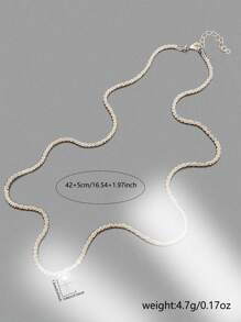 Nooxian Cross Charm Necklace - Silver - View 4