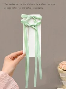 6 piezas Pasadores de pelo con lazo de cinta de poliéster colorida para mujeres, accesorios de pelo dulces y lindos, barrettes de encaje, inspirados en bailarinas, decoración de pelo tipo hada Y2K, adecuados para uso diario, Día de San Valentín, clips de garra, artículos escolares, elegantes, universidad