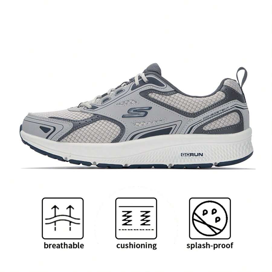 Skechers GO RUN CONSISTENT Running Shoes, M-Strike Cushioning Technology, Breathable, Men Athletic Shoes 220034-GYNV