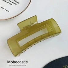 3pcs/1pc Extra Large Hair Claws Suitable For Thick Hair, Square Hair Clips For Women, Rectangular Non-Slip Clips,Hair Accessories,Claw Clips,Hair Jaw Clip,Hair Clutch