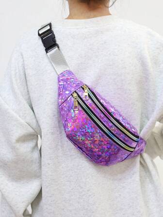 New Holographic Laser Waist Bag/Crossbody Bag For Women