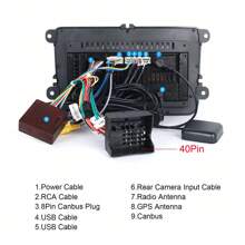 [2G+64G] Android 13 Car Stereo With Wireless Android Auto For Volk swagen For Jetta For Beetle For Tiguan For Passat For Golf For Polo For Skoda Seat 7 Inch Touchscreen Radio With GPS WiFi FM With AHD Backup Camera - 7 Zoll - Übersicht 7