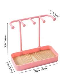 Stojak ekspozycyjny na biżuterię, wiszące kolczyki, naszyjniki, bransoletki, pierścionki, klucze, uchwyt na akcesoria do włosów, wielowarstwowy stojak do przechowywania biżuterii do toaletki, łazienki, szafki nocnej, przedpokoju