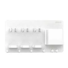 Adhesive Electric Toothbrush Holder Wall Mounted Razor Hanger Bathroom Organizer Box Bathroom Accessoriesbathroom Decor Summer Back To School - White - View 1