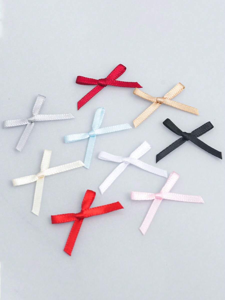 Double-Sided Polyester Mini Bows In 9 Colors Suitable For Gift Boxes, Manicure, Underwear, Socks, Clothing Accessories, 20pcs Each Valentines - Bow - View 1