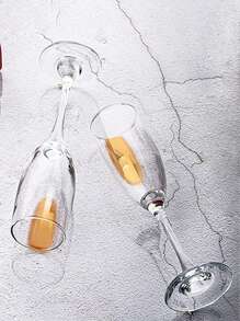 香槟杯，经典香槟杯，优雅敬酒杯[可反复使用] - 無色 - 查看 5