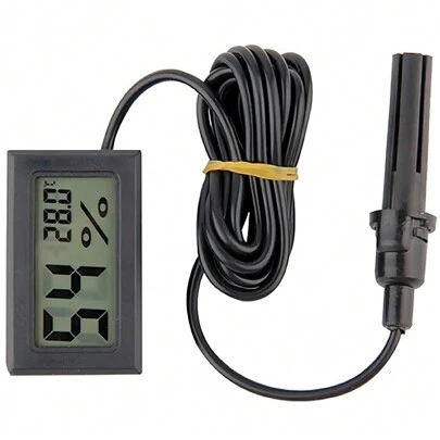 Termo-higrômetro Digital Umidade Chocadeira Sensor Externo