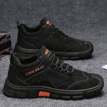 Men's Casual Sneakers, Cargo Inspired Design, Fashionable & Versatile, Soft & Comfortable Lining, Waterproof Leather Upper, Anti-Slip Outsole, Comfortable , Outdoor Casual Sports Shoes