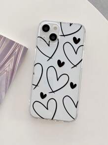 Precision Hollow Love Pattern Scratch-Resistant Soft Phone Case Waterproof Shockproof Anti-Fall - Multicolor - View 3