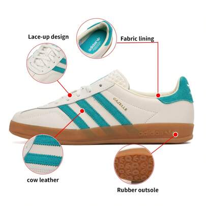 Adidas Originals 男鞋女鞋 GAZELLE INDOOR 低筒板鞋運動鞋低筒休閒鞋 JI2583