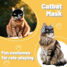 1PC, 3D-geprint kattenzwart vleermuismasker, feestgunst